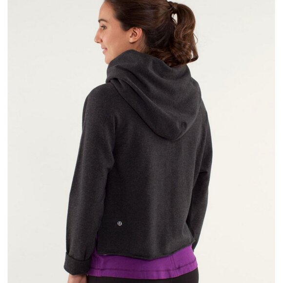 Lululemon Please Me Pullover Heathered Black 4 - Picture 3 of 7